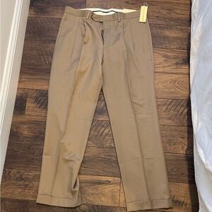 *NEW* Lauren Ralph Lauren Men's 34Wx30L Beige Dress Pants